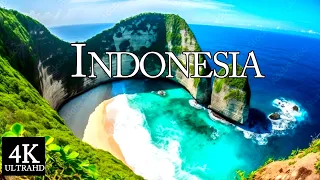 FLYING OVER INDONESIA 4K UHD -Amazing Beautiful Nature Scenery With Relaxing Music For StressRelief