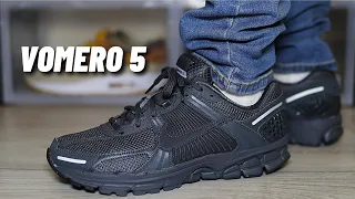 SUPER COMFY! Nike Zoom Vomero 5 Black On Feet Review