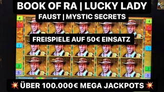 100 000€ Mega Jackpot 💥 Book of Ra Lucky Lady Faust Mystic Secrets 50€ Freispiele Novoline Casino