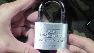 Lock Picking Burg Wachter 770/50 (weathered)