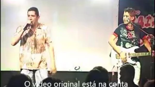 Gusttavo Lima na adolescencia cantando com os seus irmãos Willian e Marcelo