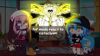 fnf mods react to cataclysm | gya gacha