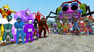 ALL SLENDYTUBBIES FAMILY VS ALL FNAF SECURITY BREACH FAMILY in Garry's Mod!