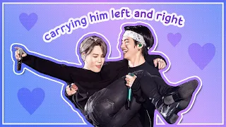 BTS lifting and carrying Jimin