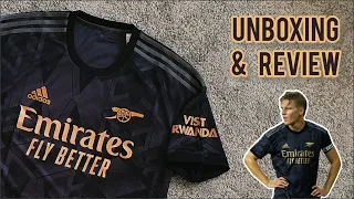 2022-23 Arsenal away shirt Unboxing & Review