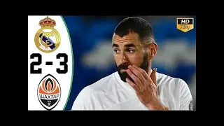 Real Madrid vs Shakhtar Donetsk 2 3 AllGoals and Extended highlight UEFA champions League HD