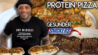 PROTEIN PIZZA MIT DIP UND GESUNDER SNICKERS  | CHEF AARON