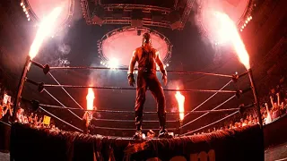 Wrestling: Tag team entrances with pyro