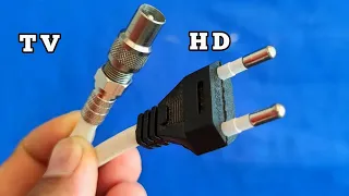 How to make an electrical socket to a TNT terrestrial receiver with high quality 8K.
