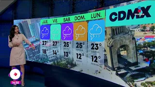 Pronóstico del tiempo 11 de mayo de 2023 |  Noticias con Yuriria Sierra