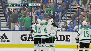 NHL 19 - Dallas Stars Vs St. Louis Blues Gameplay - Stanley Cup Playoffs Game 1 April 25, 2019