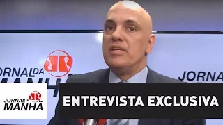 Ministro do STF Alexandre de Moraes concede entrevista exclusiva ao Jornal da Manhã