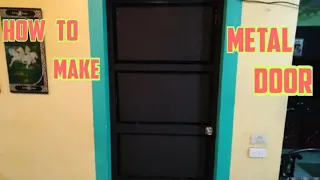 HOW TO MAKE METAL DOOR/ D.I.Y STEEL DOOR...[nambang workshop]