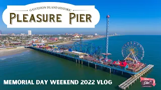 Galveston Pleasure Pier 2022 Vlog | ON RIDE POVs