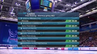 2017 Russian Nationals - Ladies Free Skate Group 2 ESPN