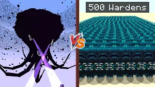 Cracker's Wither Storm vs 500 Wardens