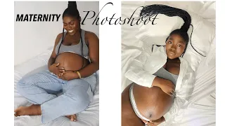 MY DIY AT HOME MATERNITY/PREGNANCY PHOTO SHOOT : Pregnancy Shoot Ideas | How to shoot yourself.