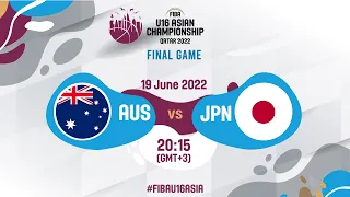 FINAL: Australia v Japan | Full Basketball Game | FIBA U16 Asian Championship 2022