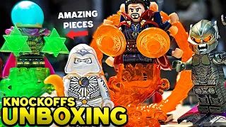 Opening NEW LEGO Marvel PHASE 4 Knockoff Minifigs!