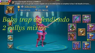 Rally trap de 583m defendiendo 2 rallys mixtos en linea Lords Mobile #lordsmobile #rallytrap