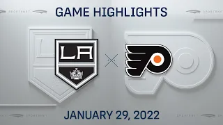 NHL Highlights | Kings vs. Flyers - Jan 29, 2022