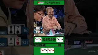 DANIEL NEGREANU MAKES SOUL READ AT THE POKER TABLE #poker #pokerhands #pokershorts