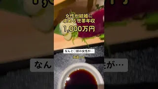 女性が求める世帯年収は1000万円…