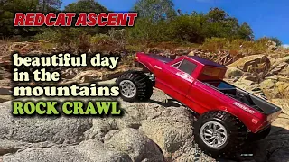 Beautiful Day Side Hilling & RC Rock Crawling w  RedCat Everest Ascent