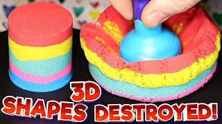 3D Shapes Made Of Kinetic Sand