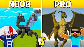 NOOB VS PRO : Going Inside DRAGON In Minecraft 😱 With @ProBoiz95