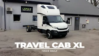 Kabina sypialna w rozmiarze XL • Lamax XL Travel CAB zabudowa sypialna Iveco Daily