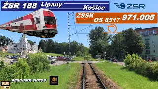 Cabview ► Lipany - Košice 🏢 ► ŽSR 188 ► ZSSK Os 8517 ► 971.005