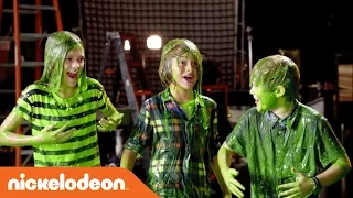 Kids' Choice Awards 2015 | Nick Jonas Slimes the Cast of Nicky, Ricky, Dicky, and Dawn | Nick