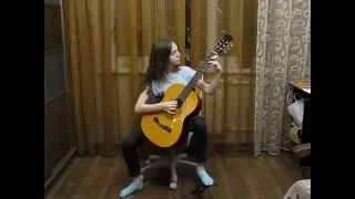 Уроки гитары Киев. "Небо в тучах" на гитаре.