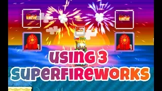 Using 3 Super Fireworks ( Got PHOENIX ! ) ( Summerfest 2017 ) | Growtopia