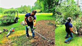 Breaking Out All My Stihl Power Equipment! || Heavy Duty Yard Work With Terrell! EP. 3!