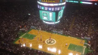 Crowd gets insane. TD Garden 01/16/2018