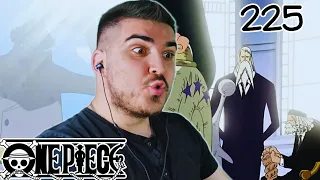 THE WORLD GOVERNMENTS STRONGEST MARINE!!! ONE PIECE EPISODE 225 REACTION!!!