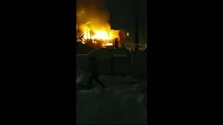 Смертельный пожар у кладбища в Саратове