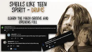 Smells Like Teen Spirit - Intro/main rhythm drum lesson - how to play...