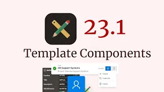 Template Components in Oracle APEX 23.1