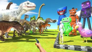 FPS Avatar in Jurassic Park Rescue Evil Monsters and Fights Dinosaurs-Animal Revolt Battle Simulator