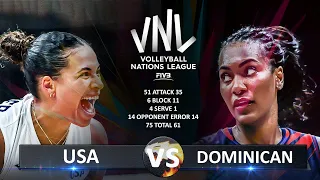 USA vs Dominican Republic | Women's VNL 2024
