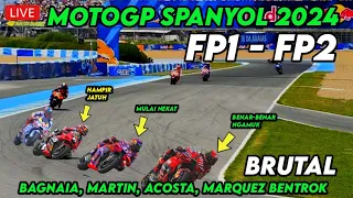 BRUTAL! MOTOGP SPANYOL, AKSI GILA BAGNAIA,MARQUEZ,MARTIN, ACOSTA,BERITA MOTOGP HARI INI