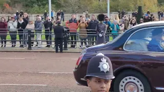 Princess Catherine Arriving at Buckingham Palace South African state visit #katemiddleton