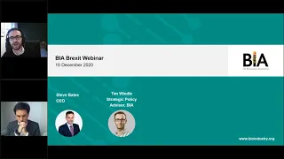 BIA Brexit Briefing Webinar - December 2020