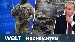 NATO erhöht Gefechtsbereitschaft - Russland wird Kriegsverbrechen vorgeworfen  I WELT Nachtstream