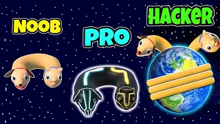 NOOB vs PRO vs HACKER in Cats & Dogs 3D | Max Level Evolution of Cat & Dog Head