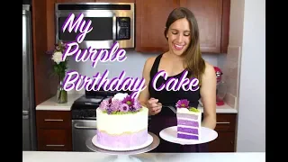 How To Make A Purple Birthday Cake | CHELSWEETS