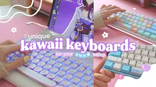 🍭 keyboards for that kawaii aesthetic™ | cute keeb unboxings feat. banggood, akko, and knewkey ✫